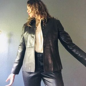 Banana republic 100 % leather jacket Size S.